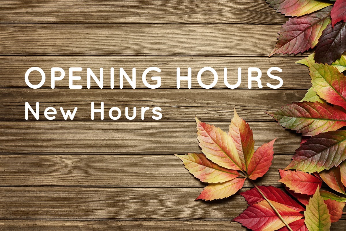 Opening Hours Changing 16th May 2020